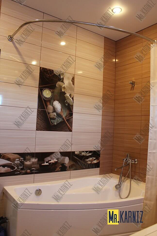Карниз для ванны Excellent Crystal 150х95 Усиленный 20 мм MrKARNIZ фото 15