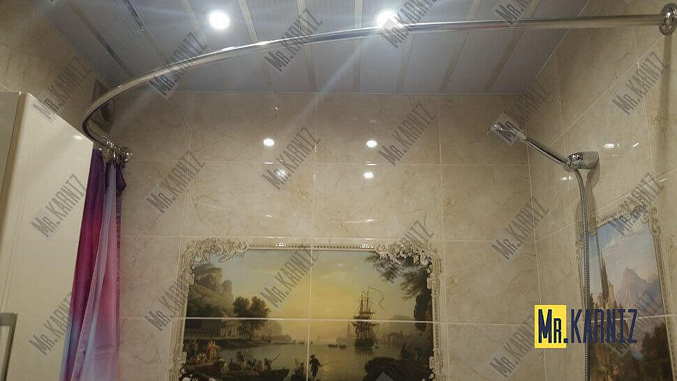 Карниз для ванны Akrilan Victoria 170х100 Усиленный 20 мм MrKARNIZ фото 10