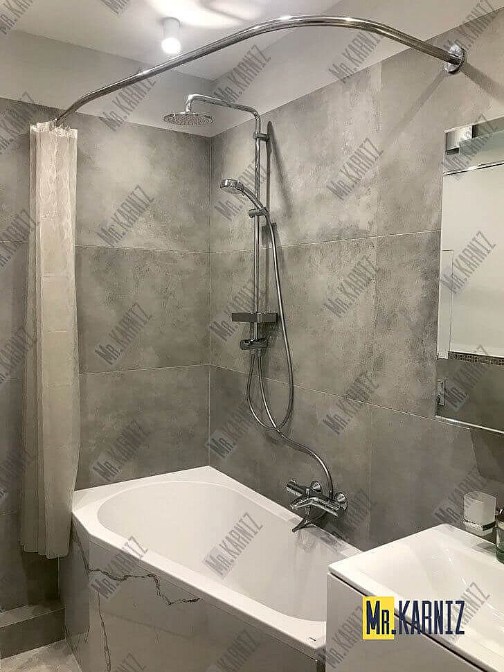 Карниз для ванны Akrilan Victoria 170х100 Усиленный 20 мм MrKARNIZ фото 11