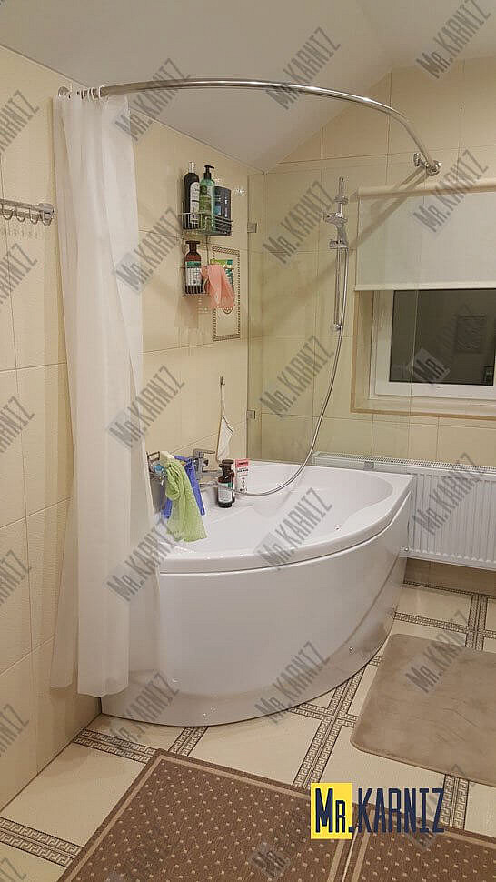Карниз для ванны Kolpa-san Romeo 155х100 Усиленный 20 мм MrKARNIZ фото 16