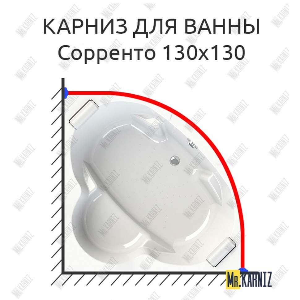 Карниз для ванны Radomir Сорренто 130х130 Усиленный 20 мм MrKARNIZ Карниз для ванны Radomir Сорренто 130х130 Усиленный 20 мм MrKARNIZ