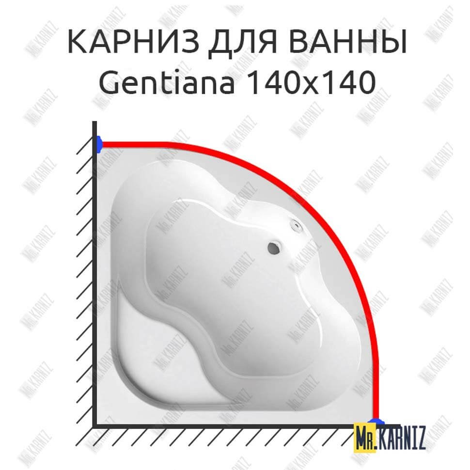 Карниз для ванны Ravak Gentiana 140х140 Усиленный 20 мм MrKARNIZ Карниз для ванны Ravak Gentiana 140х140 Усиленный 20 мм MrKARNIZ