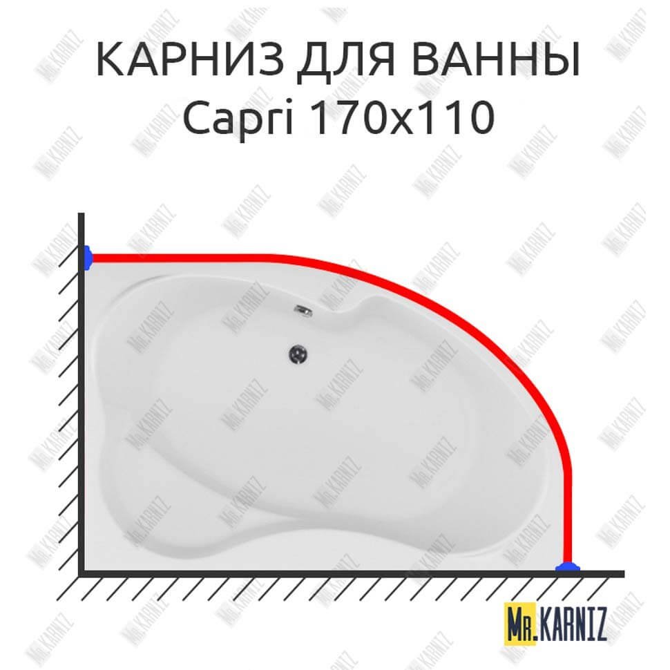Карниз для ванны Aquanet Capri 170х110 Усиленный 20 мм MrKARNIZ Карниз для ванны Aquanet Capri 170х110 Усиленный 20 мм MrKARNIZ